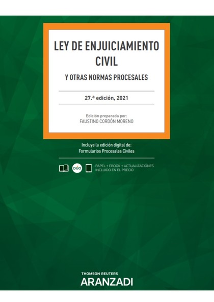 LEY DE ENJUICIAMIENTO CIVIL (PAPEL + E-BOOK). Y OTRAS NORMAS PROCESALES