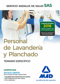 PERSONAL DE LAVANDERÍA Y PLANCHADO DEL SERVICIO ANDALUZ DE SALUD.  TEMARIO ESPEC