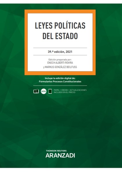 LEYES POLÍTICAS DEL ESTADO (PAPEL + E-BOOK).