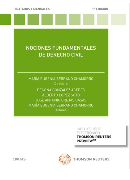 NOCIONES FUNDAMENTALES DE DERECHO CIVIL (PAPEL + E-BOOK).