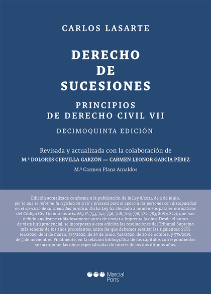 PRINCIPIOS DE DERECHO CIVIL. TOMO VII: DERECHO DE SUCESIONES