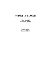 TIRANT LO BLANCH