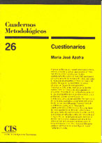 CUADERNOS METODOLOGICOS 26 CUESTIONARIOS CIS
