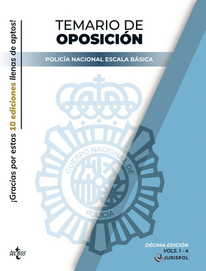 PACK TEMARIO OPOSICIÓN ESCALA BÁSICA POLICÍA NACIONAL. 4 VOLUMENES
