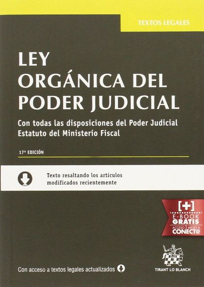 LEY ORGÁNICA DEL PODER JUDICIAL 17ª EDICIÓN 2015