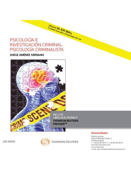 PSICOLOGÍA E INVESTIGACIÓN CRIMINAL. PSICOLOGÍA CRIMINALISTA (PAPEL + E-BOOK).