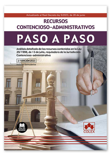 RECURSOS CONTENCIOSO-ADMINISTRATIVOS. PASO A PASO 2023.
